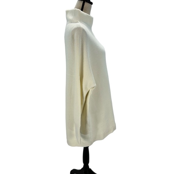 Free People Long Sleeve Cowl Neck Sweater - Ivory Cream - size Large - Picture 2 of 12